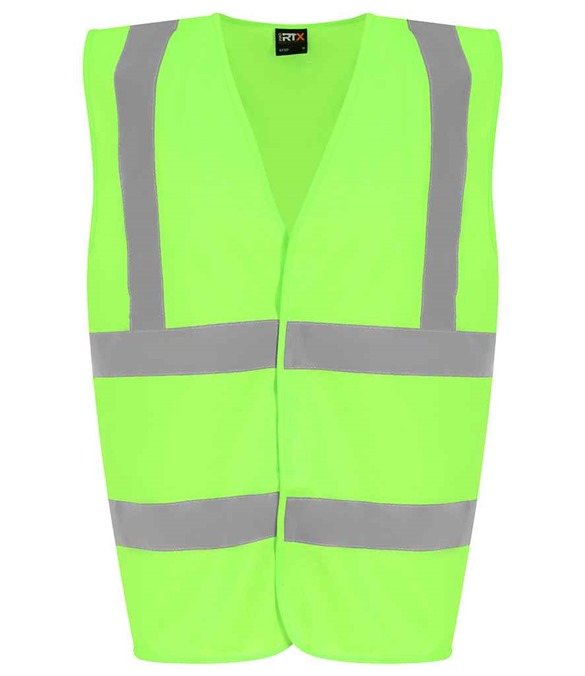 Pro RTX High Visibility Kids Waistcoat – Lime Green