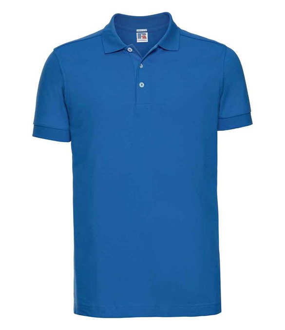 Russell Athletic Stretch Pique Polo Shirt – Azure
