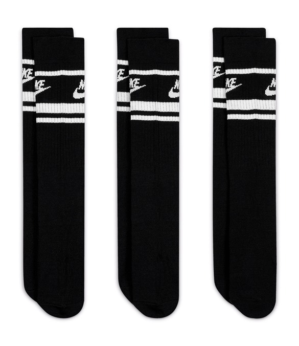 Nike Dri-FIT Sportswear everyday essential socks (3 pairs) – Black/White