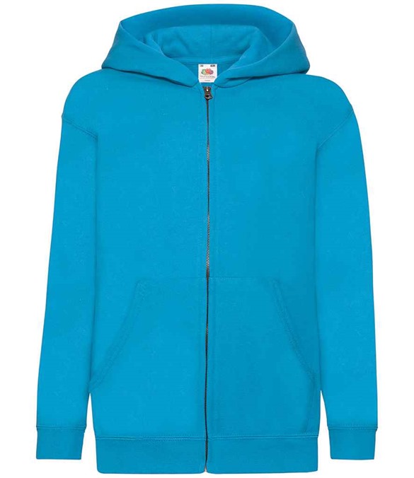 Fruit of the Loom Kids Classic Zip Hooded Sweatshirt – Azure