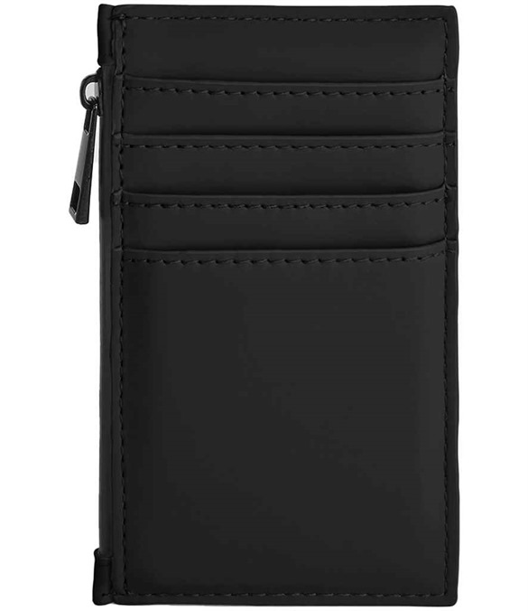 BagBase Matte PU Card Holder – Black