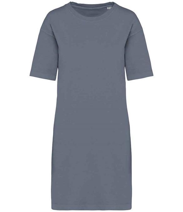 Native Spirit Ladies T-Shirt Dress – Washed Mineral Grey
