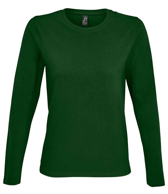 SOL'S Ladies Imperial Long Sleeve T-Shirt – Bottle Green