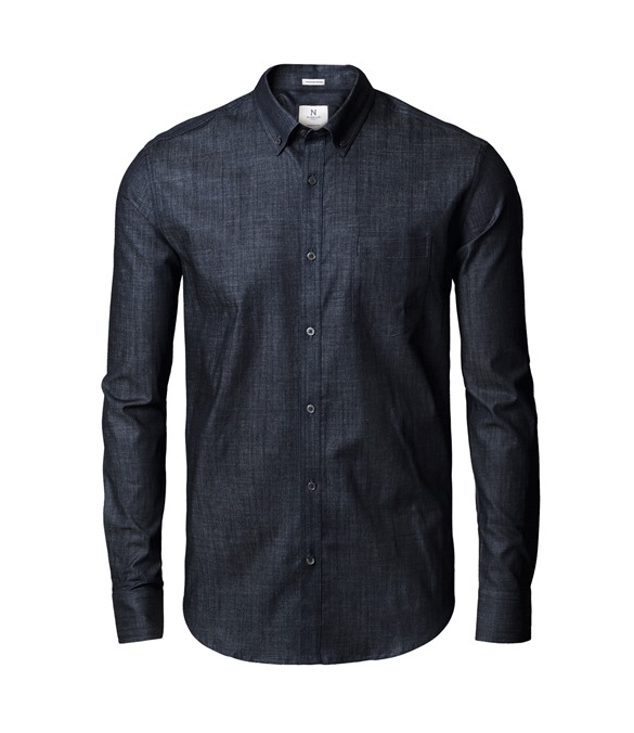 Torrance modern fit – raw and stylish denim shirt – Indigo Blue