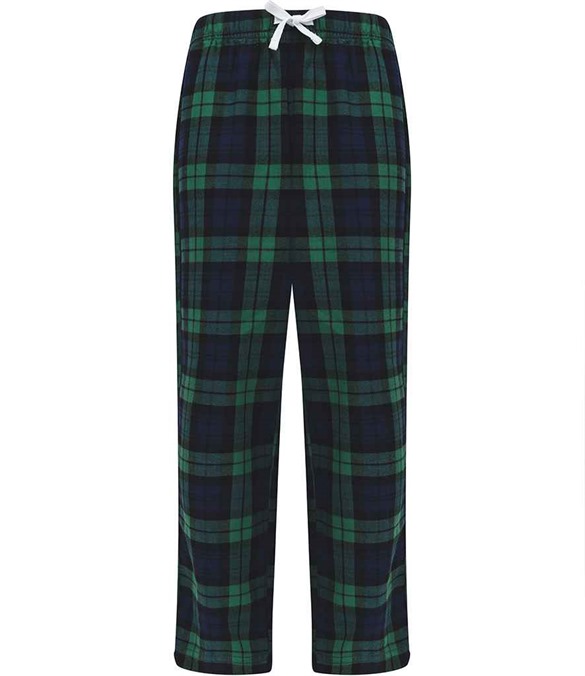 SF Clothing Kids Tartan Lounge Pants – Navy/Green