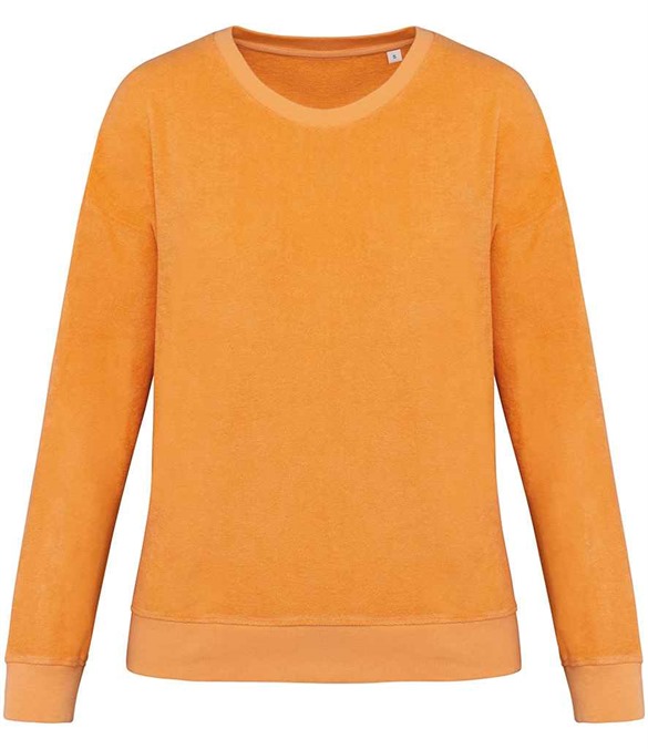 Native Spirit Ladies Terry Towel Sweatshirt – Apricot