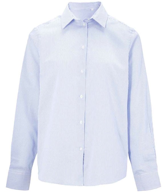 NEOBLU Baptiste Striped Long Sleeve Shirt – Blue Stripe