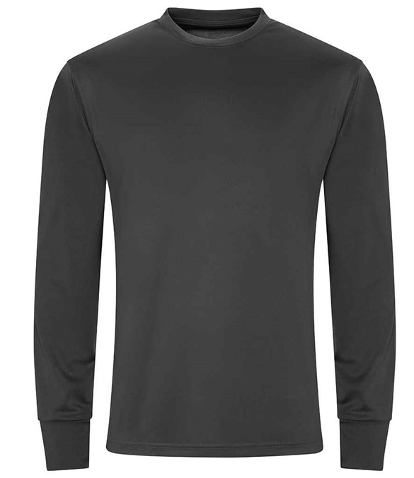 AWDis Cool Long Sleeve Active T-Shirt – Charcoal