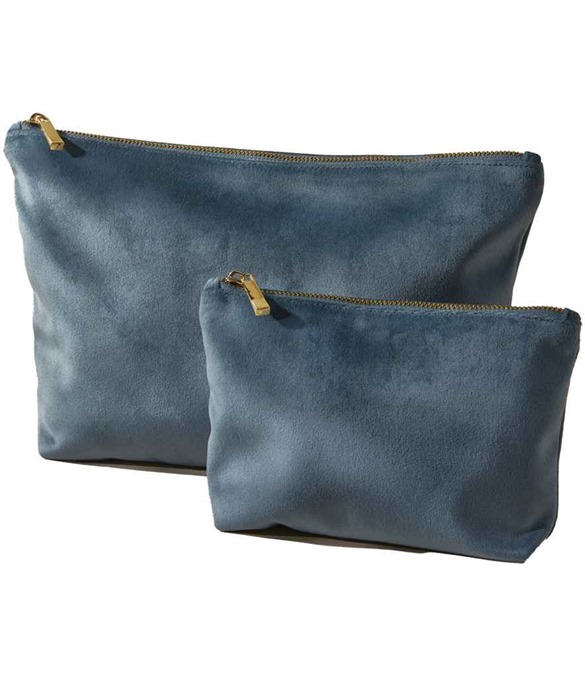 BagBase Velvet Accessory Bag – Blue Topaz