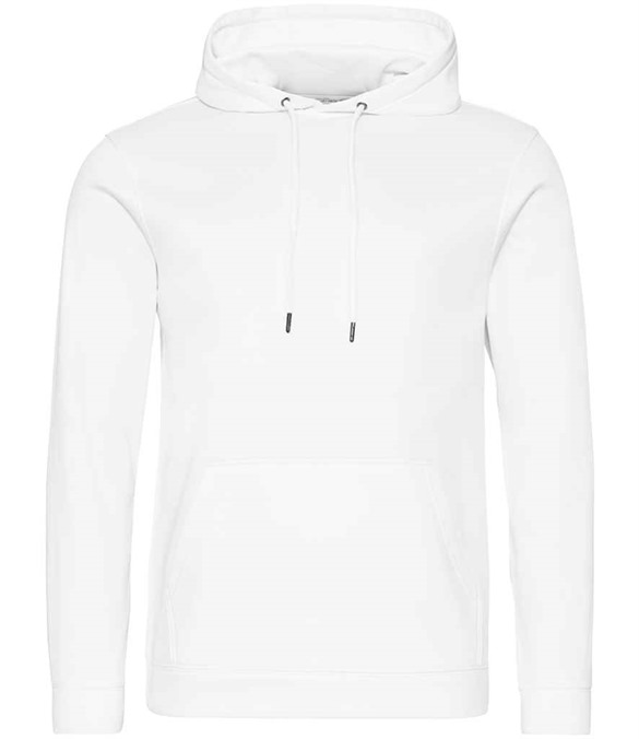 AWDis Sports Polyester Hoodie – Arctic White