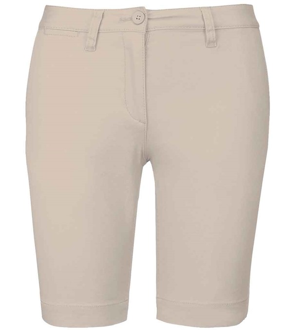 Kariban Ladies Chino Bermuda Shorts – Beige