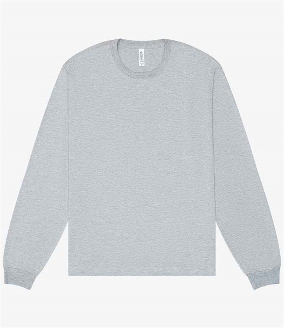 Canvas Unisex Heavyweight Long Sleeve Boxy T-Shirt – Athletic Heather