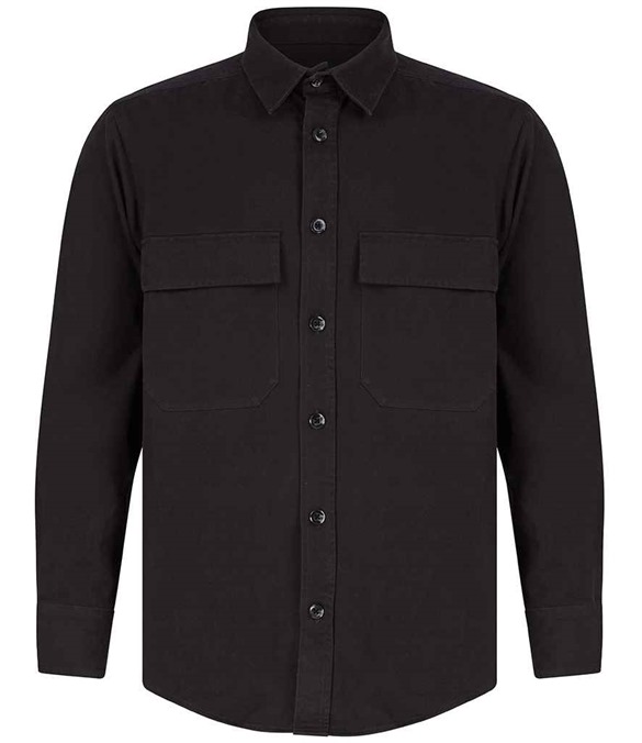 Front Row Drill Overshirt – Black