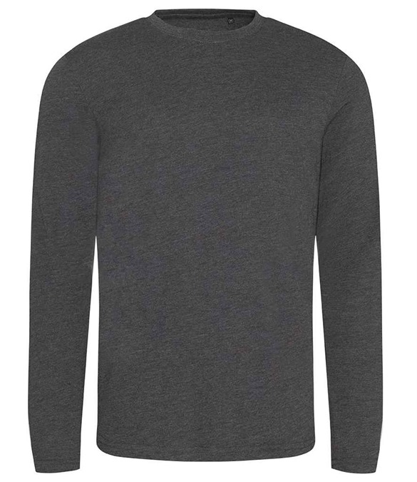 AWDis Long Sleeve Tri-Blend T-Shirt – Heather Charcoal
