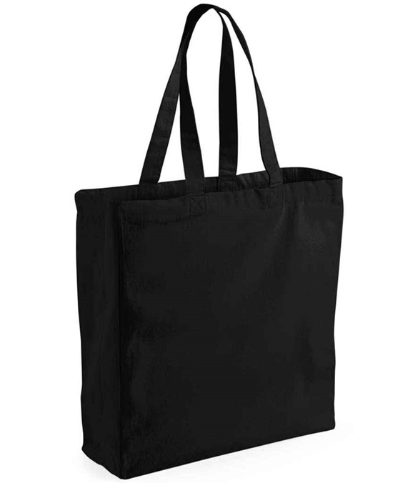 Westford Mill Canvas Classic Shopper – Black