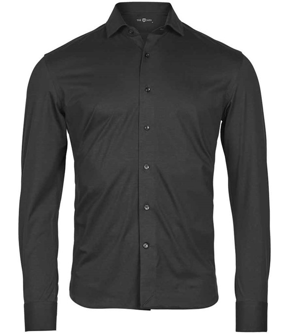 Tee Jays Active Stretch Long Sleeve Shirt – Black