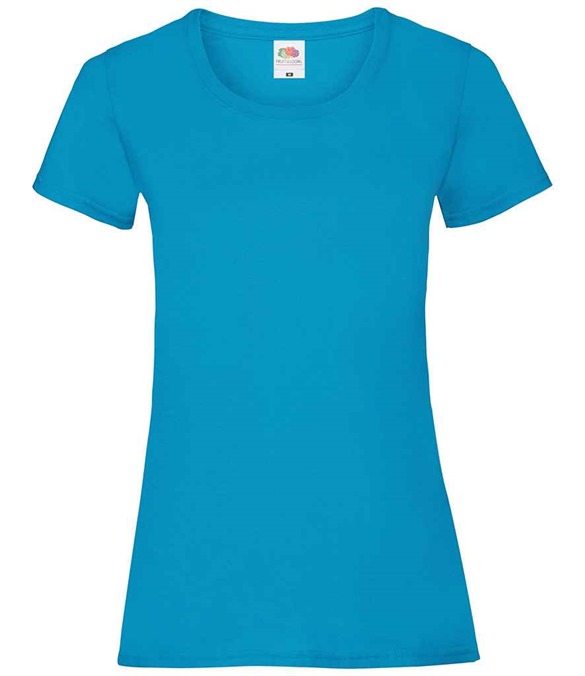 Fruit of the Loom Lady Fit Value T-Shirt – Azure