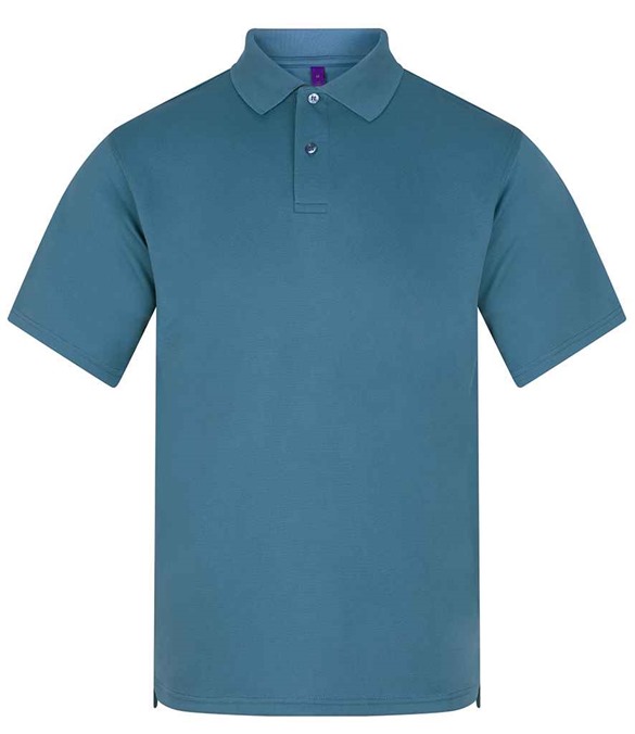 Henbury Coolplus Wicking Pique Polo Shirt – Airforce Blue