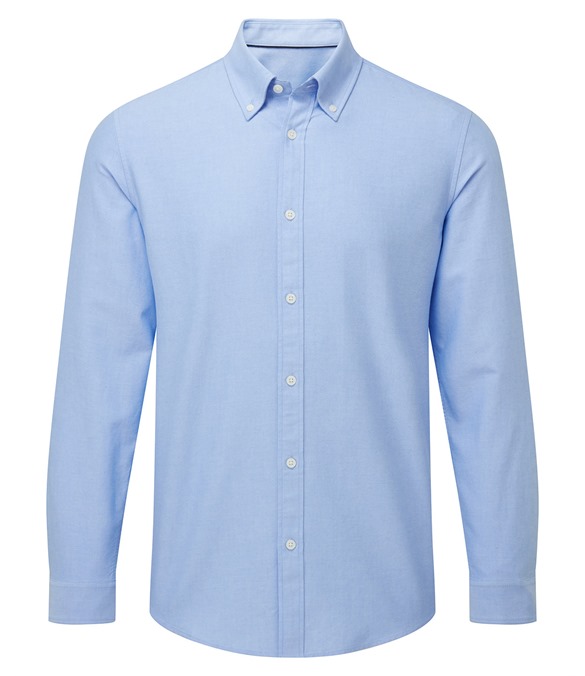 Men’s cotton long sleeve Oxford shirt – Light Blue