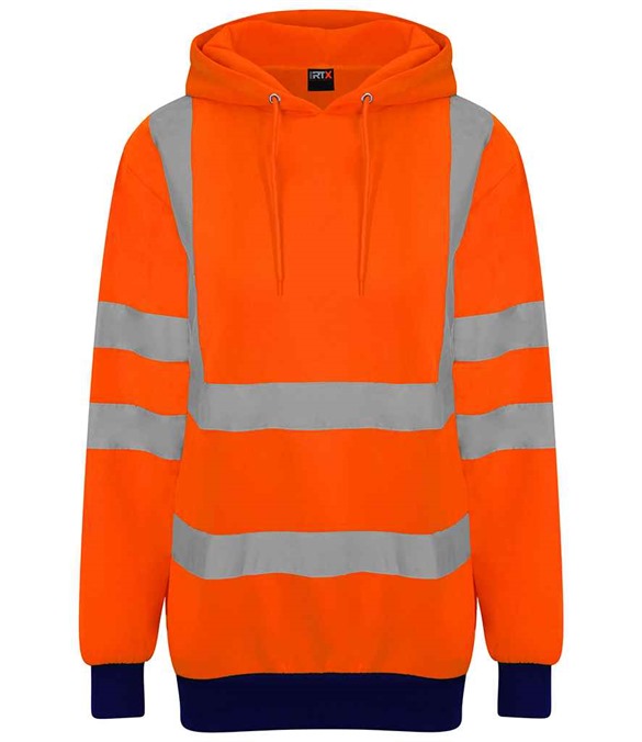 Pro RTX High Visibility Two Tone Hoodie – Orange/Navy