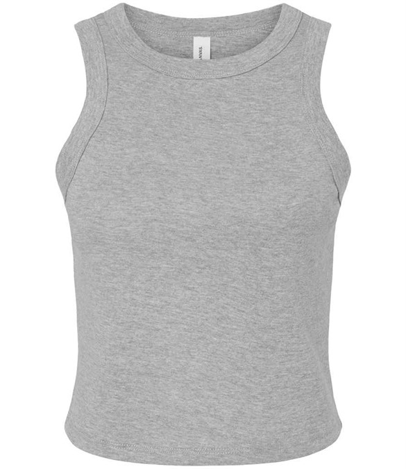Bella Ladies Micro Rib Racer Tank Top – Athletic Heather