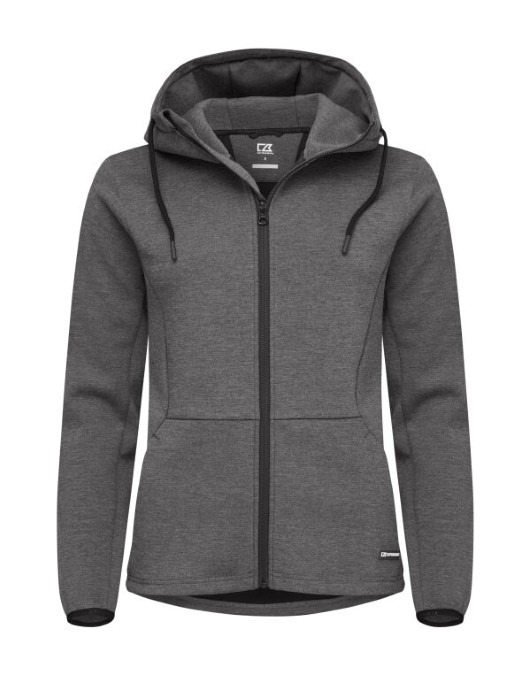 Ladies Pemberton Full Zip Hood – Anthracite Melange