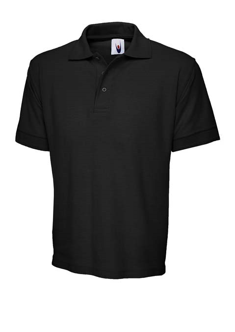 Heavyweight Cotton Poloshirt – Black