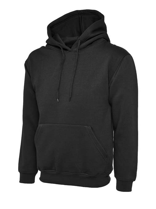 Heavyweight Hooded Sweatshirt – Black
