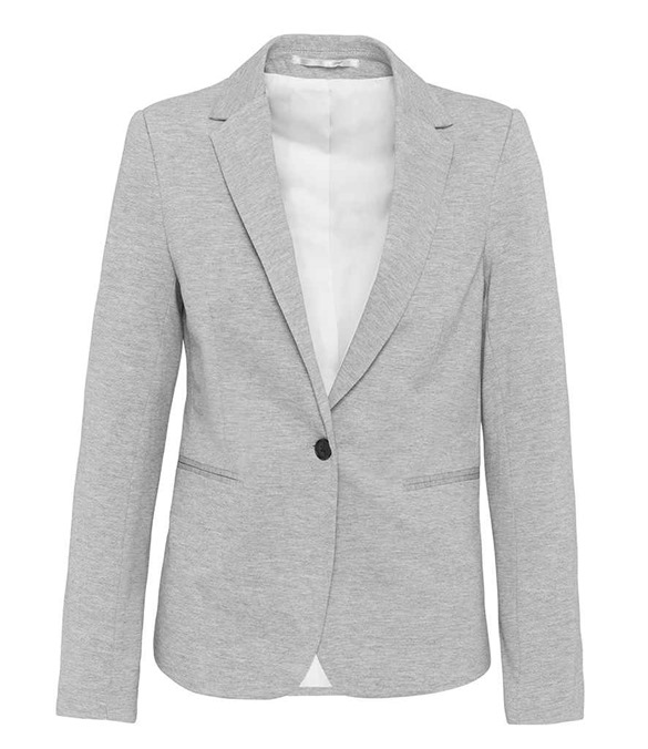 Kariban Ladies Knitted Blazer – Light Grey Heather