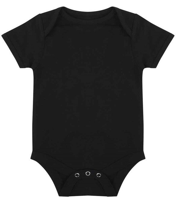 Larkwood Essential Short Sleeve Baby Bodysuit – Black