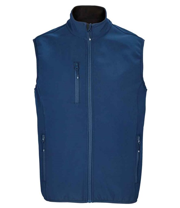 SOL'S Falcon Recycled Soft Shell Bodywarmer – Abyss Blue