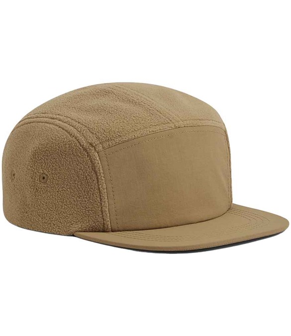 Beechfield Recycled Fleece Outdoor Camper Cap – Biscuit