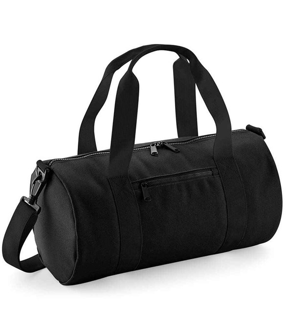 BagBase Mini Barrel Bag – Black/Black
