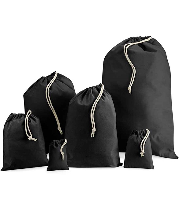 Westford Mill Cotton Stuff Bag – Black