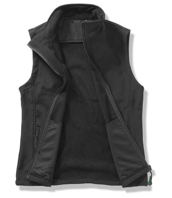Result Core Ladies Printable Soft Shell Bodywarmer – Black/Black