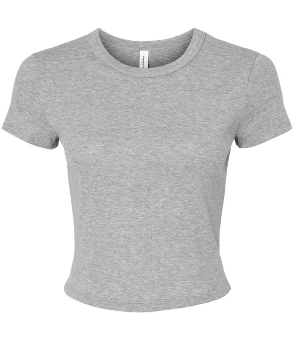 Bella Ladies Micro Rib Baby T-Shirt – Athletic Heather
