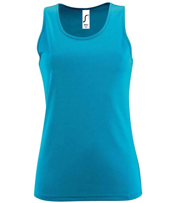 SOL'S Ladies Sporty Performance Tank Top – Aqua