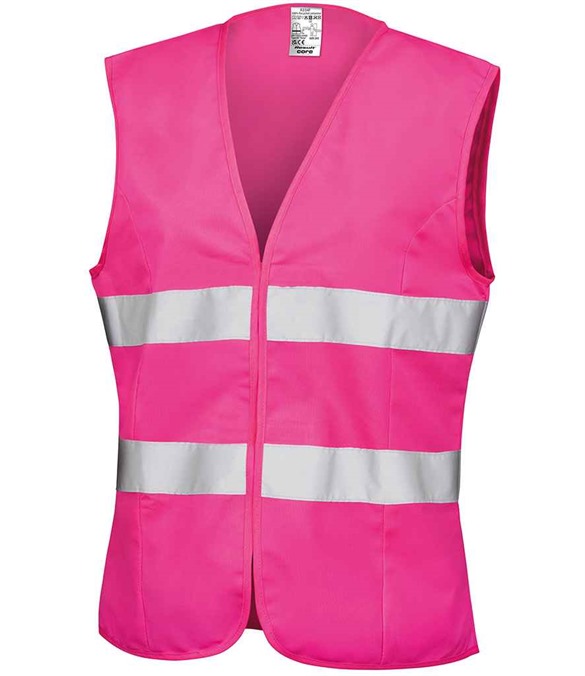 Result Core Ladies Hi-Vis Vest – Fluorescent Pink