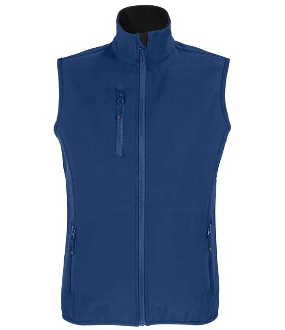 SOL'S Ladies Falcon Recycled Soft Shell Bodywarmer – Abyss Blue