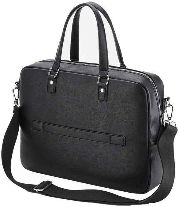 Quadra Tailored Luxe Briefcase – Black