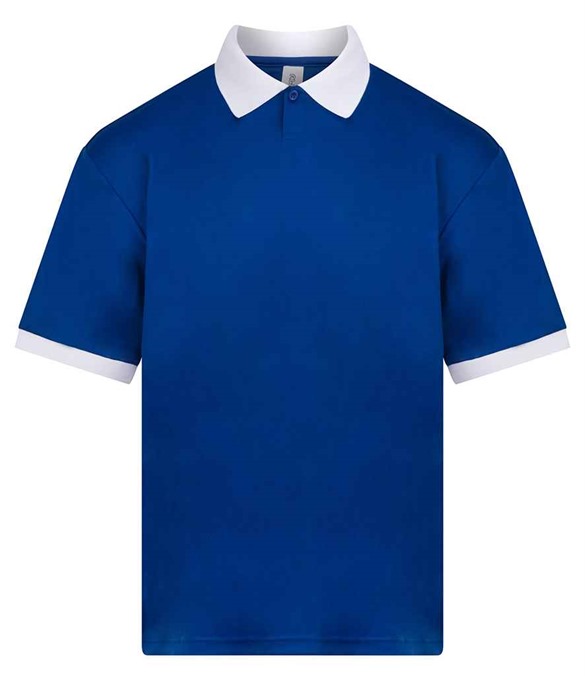AWDis Cool Retro Sports Jersey – Dark Royal/White