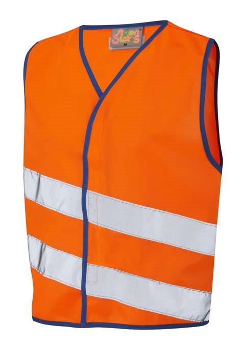 NEONSTARS Leo EcoViz Childrens Waistcoat (EN 17353) – HV ORANGE
