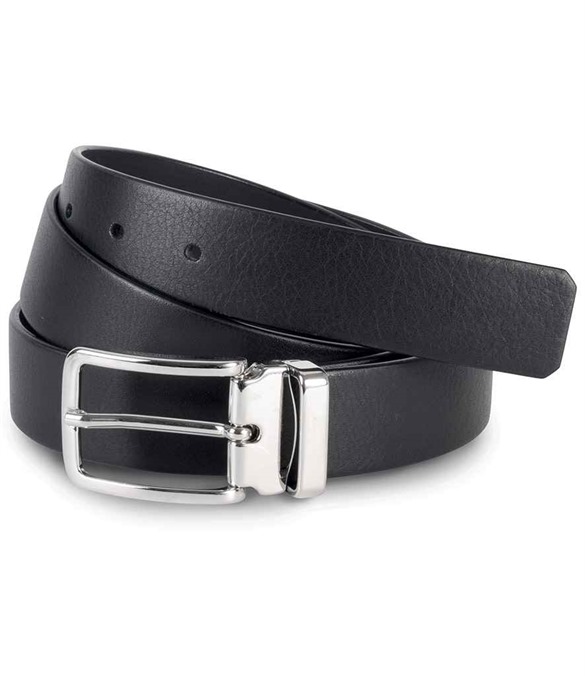 K-UP Classic Leather Belt – Black