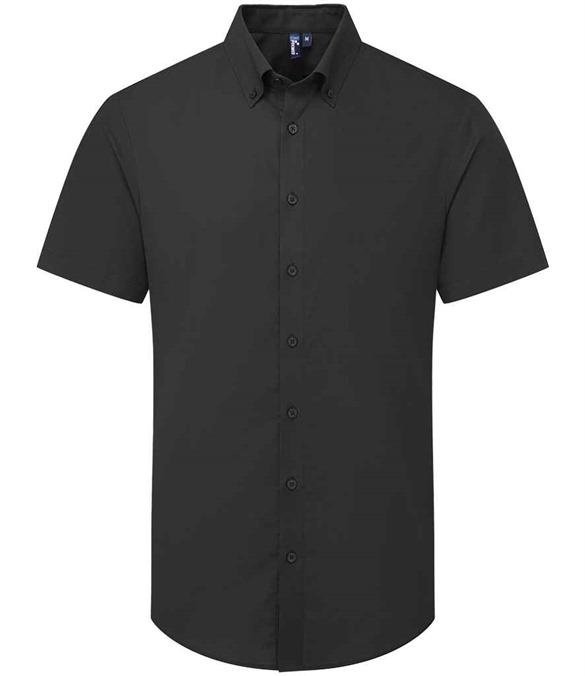 Premier Supreme Short Sleeve Oxford Shirt – Black