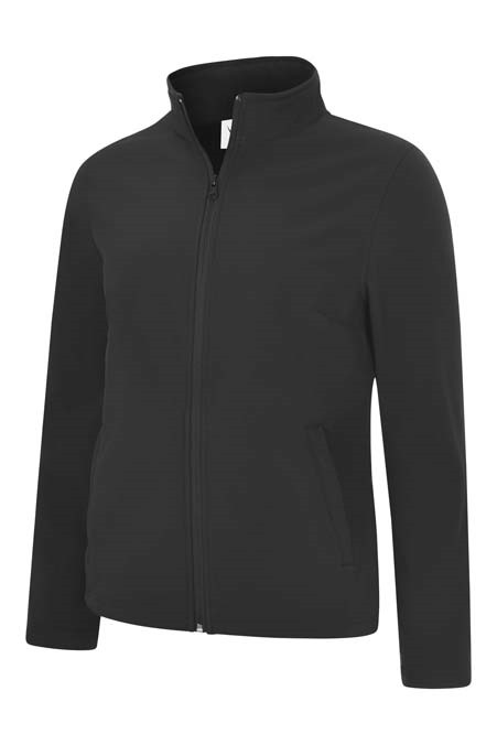 Ladies Classic Full Zip Soft Shell Jacket – Black