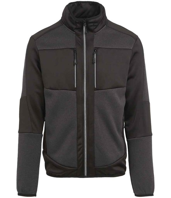 Regatta E-Volve Unisex Knit Effect Midlayer Top – Ash/Black
