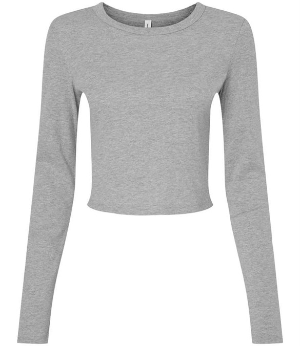 Bella Micro Rib Long Sleeve Baby T-Shirt – Athletic Heather