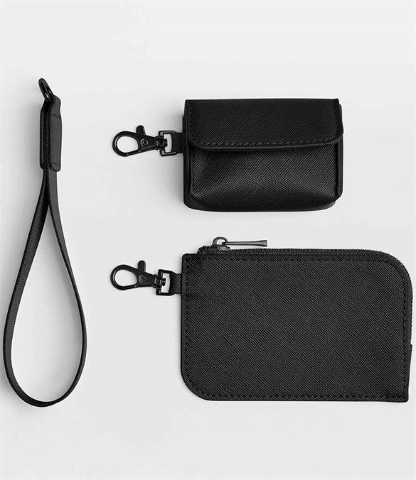 BagBase Boutique Pouch Wristlet – Black/Black