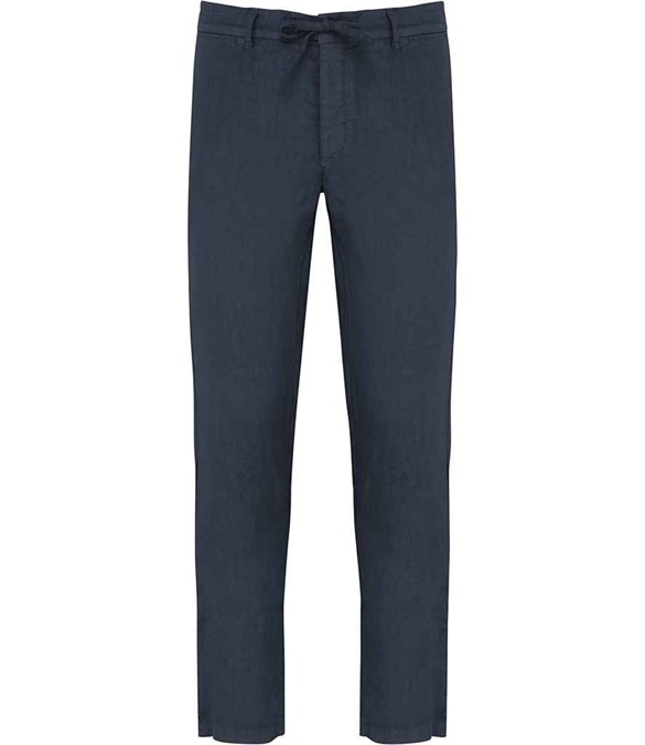 Spasso Faded Linen Trousers – Washed Navy