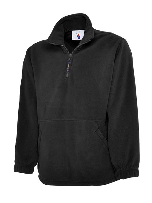 Classic 1/4 Zip Fleece Jacket – Black